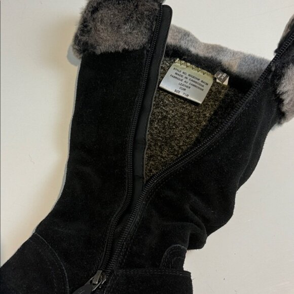 Denver Hayes T-Max Leather Winter Boots Black Size 7.5 - Picture 5 of 6